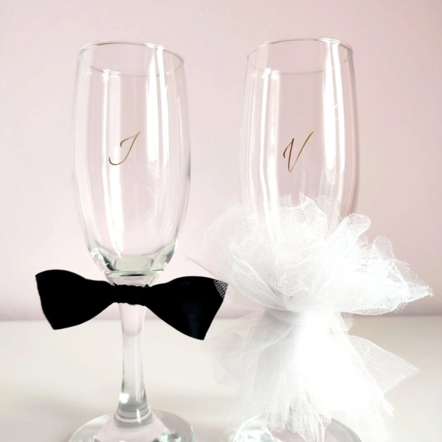 čaše za mladence za šampanjac venčanje svadba